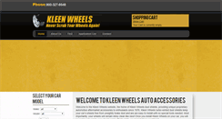 Desktop Screenshot of kleenwheels.com
