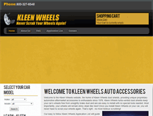 Tablet Screenshot of kleenwheels.com